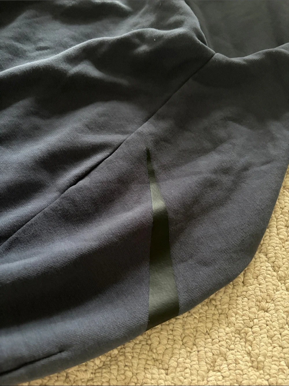 Nike Women’s Navy Crew Sweatshirt with Black Swoosh